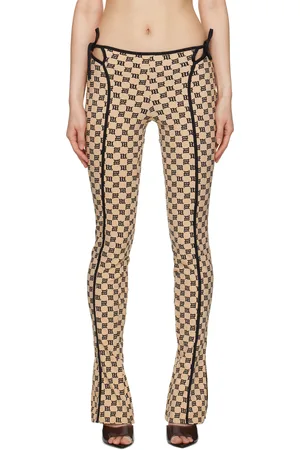 MISBHV Beige Monogram Coquette Leggings