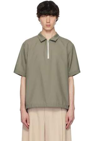 SACAI Taupe Suiting Polo