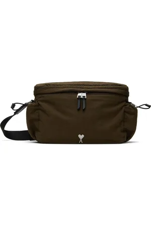Ami Khaki Canvas Ami de Coeur Messenger Bag