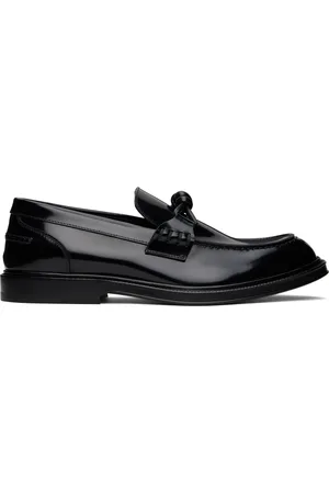 Bottega Veneta Black Astaire Loafers