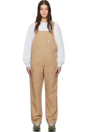 Carhartt Beige Bib Straight Overalls