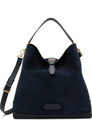 Tom Ford Navy Soft Belt Detail Tote