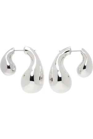 Bottega Veneta Silver Drop Earrings