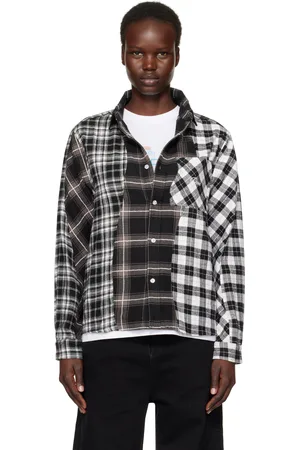 DIME & White Triple Plaid Shirt