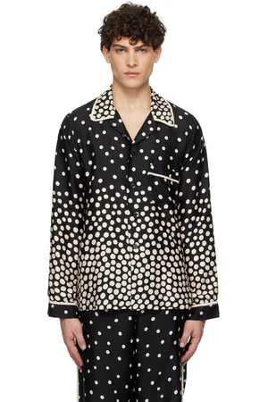 Anna Sui Black Polka Pyjama Shirt