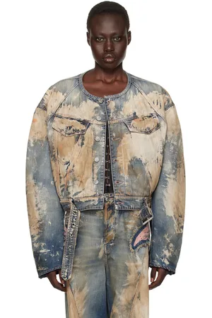 Acne Studios Blue Cropped Denim Jacket