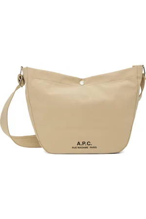 A.P.C. Beige Journal Satchel Bag