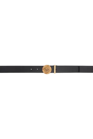 VERSACE Black Medusa Biggie Leather Belt
