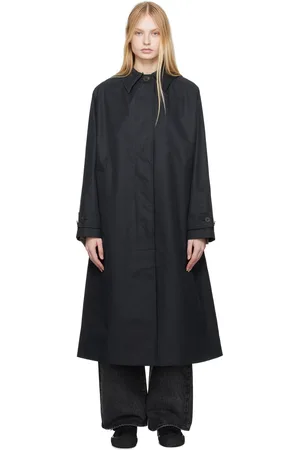 STUDIO NICHOLSON Navy Holin Trench Coat
