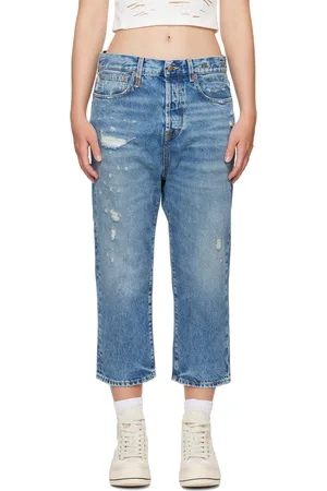 R13 Blue Tailored Drop Jeans