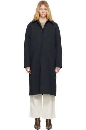 A.P.C. Navy Mac Eduoard Trench Coat