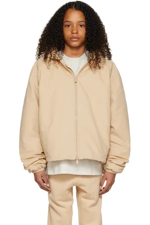 FEAR OF GOD Kids Beige Full Zip Jacket