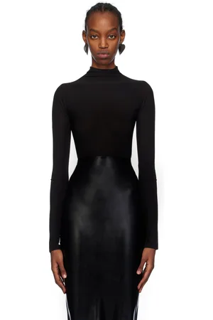 Alaïa Black High Neck Bodysuit