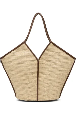 Hereu Beige Calella Raffia Tote