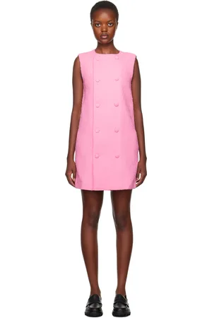 Ami Pink Double-Breasted Minidress