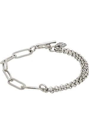 Paul Smith Silver Two Chain Bracelet