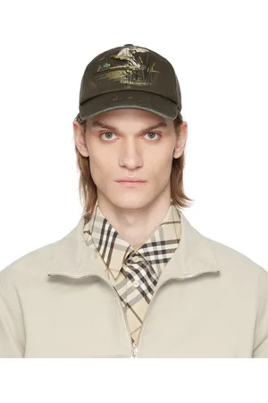 Burberry Brown Duck Gabardine Baseball Cap