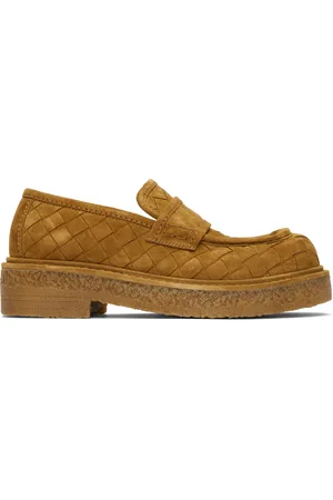 Bottega Veneta Tan Haddock Loafers