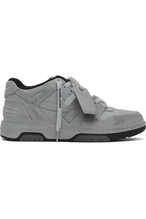 OFF-WHITE Gray Out Of Office Vintage Leather Sneakers