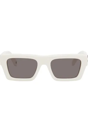 OFF-WHITE White & Gray Oregon Sunglasses