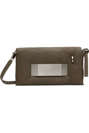 Rick Owens Gray Hollywood Pillow Griffin Bag