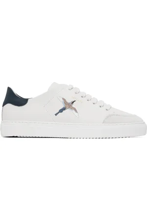 Axel Arigato White & Navy Clean 90 B Bird Sneakers