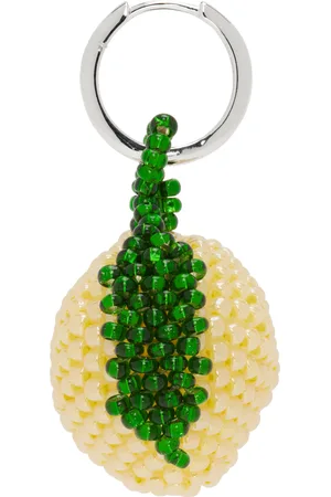 PURA UTZ Yellow & Green Lemon Single Earring