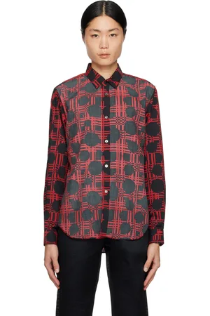 Comme des Garçons Black & Red Printed Shirt