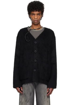 OUR LEGACY Black Shag Knit Cardigan