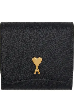 Ami Black Paris Paris Compact Wallet