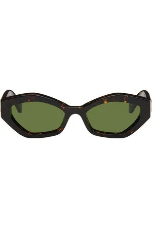 OFF-WHITE Brown & Black Hilo Sunglasses