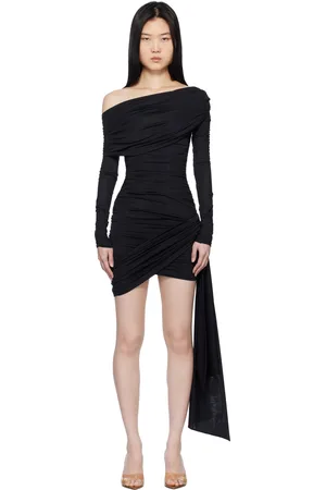 BLUMARINE Black Sash Minidress
