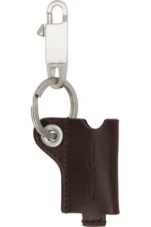 Rick Owens Silver Hollywood Mini Lighter Holder Keychain