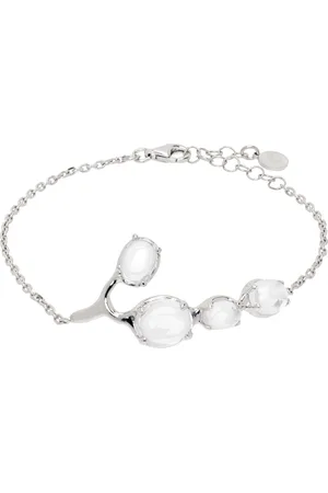 ALAN CROCETTI Silver Clear Droplet Bracelet