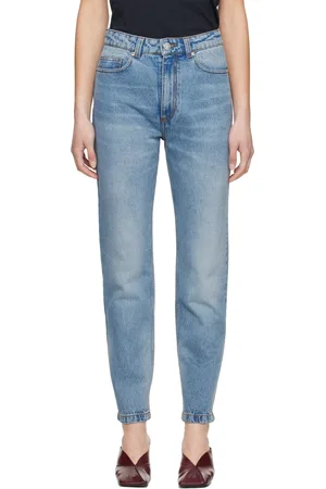 Ami Blue Cotton Classic Fit Jeans