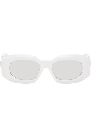 VERSACE White Maxi Medusa Biggie Sunglasses
