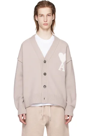 Ami Beige Ami de Cœur Cardigan