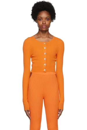 LIVE THE PROCESS Orange Deco Cardigan
