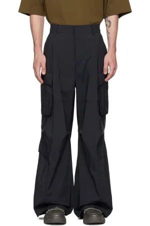 JUUN.J Black Tuck Cargo Pants