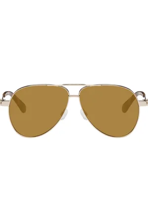 OFF-WHITE Gold Ruston Sunglasses