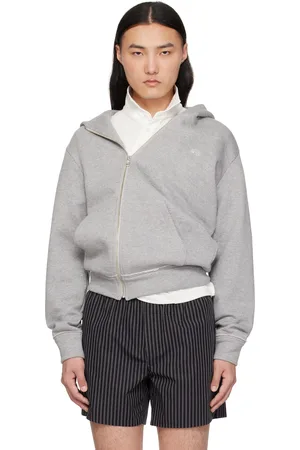 Commission Gray Twisted Zip-Up Hoodie