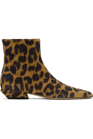 PARIS TEXAS Beige & Black Bettina 25 Ankle Boots