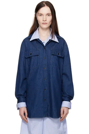 A.P.C. Indigo Anastasia Barbieri Edition Mare Denim Shirt