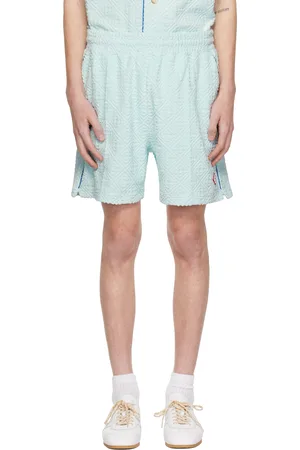 Casablanca Blue Monogram Towelling Shorts