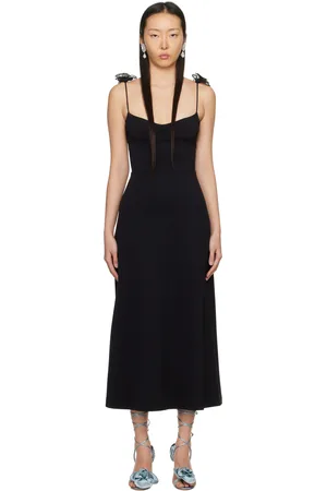 MAGDA BUTRYM Floral Appliqué Midi Dress
