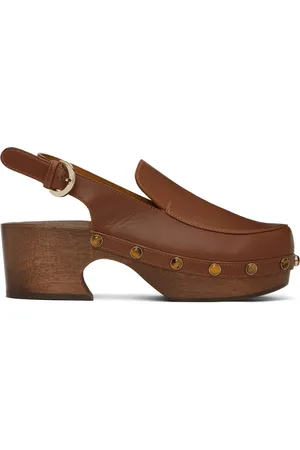 Chloé Brown Aurna Clogs