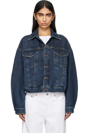 AGOLDE Navy Dalton Balloon Denim Jacket