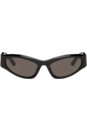 Balenciaga Black Logo Cateye Sunglasses