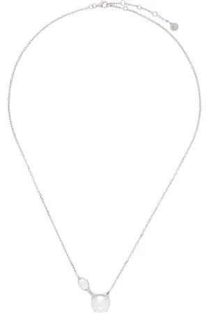 ALAN CROCETTI Silver Clear Drip Necklace
