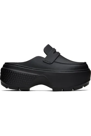 Crocs Black Stomp Loafers
